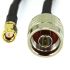RS PRO Male N Type to Male SMA Coaxial Cable, 500mm, RG58 Coaxial, Terminated