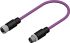 RS PRO Straight Female 5 way M12 to Straight Male 5 way M12 Actuator/Sensor Cable