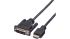 Roline, Male DVI-D to Male HDMI  Cable, 1m