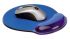 Mousepad w/Wristrest transp. blue