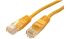 Cat5e Straight Male RJ45 to Straight Male RJ45 Ethernet Cable, UTP, Yellow PVC Sheath, 1m