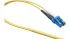 Leoni Kerpen LC to LC Duplex Single Mode OS2 Fibre Optic Cable, 9/125μm, Yellow, 1m