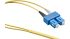 Leoni Kerpen SC to SC Duplex Single Mode OS2 Fibre Optic Cable, 9/125μm, Yellow, 2m