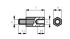 S.A Bourqui Jean 六角镀锌钢间隔柱, 40mm长, 用于M6螺纹, MA60100-40