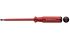 PB SWISS TOOLS Slotted Insulated Screwdriver, SL2.5 Tip, 80 mm Blade, VDE/1000V