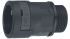 Racor para conducto PMA Uster, Conector recto de Poliamida Negro, tamaño nom. 29.5mm, rosca M20 x 1.5mm