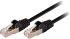 Nedis Cat5e Straight Male RJ45 to Straight Male RJ45 Ethernet Cable, SF/UTP, Black PVC Sheath, 250mm