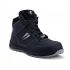 Gaston Mille GHNO3 Unisex Black Aluminium  Toe Capped Safety Shoes, EU 35