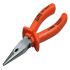ITL Insulated Tools Ltd 51 Nose pliers, 150 mm Overall, Straight Tip, VDE/1000V, 6in Jaw