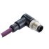 Amphenol Industrial Right Angle Male 5 way M12 to Pigtail Connector & Cable, 1m
