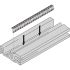 nVent SCHROFF EuropacPRO Series EMC Shielding Kit for Use with Cover Plate, Horizontal Rails, 10 Piece(s), 213.36mm