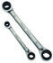 Virax Schraubenschlüssel Ratschen-Maulschlüssel , Ratsche Griff, Backenweite 8 mm, 10 mm, 12 mm, 13 mm, 16 mm, 17 mm,