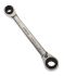 Virax Schraubenschlüssel Ratschen-Maulschlüssel , Ratsche Griff, Backenweite 8 mm, 10 mm, 12 mm, 13 mm, / Länge 150 mm