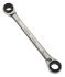 Virax Schraubenschlüssel Ratschen-Maulschlüssel , Ratsche Griff, Backenweite 16 mm, 17 mm, 18 mm, 19 mm, / Länge 150 mm