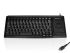 Ceratech KYB500-K82D-C Tastatur QWERTY (GB) Kabelgebunden Schwarz USB Trackball