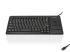 Ceratech KYB500-K82D-CY-C Wired USB Trackball Keyboard, QWERTY (Cyrillic), Black