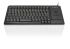 Ceratech KYB500-K82D-GR Wired USB Trackball Keyboard, QWERTZ (German), Black