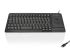 Ceratech KYB500-K82D-GR-C Wired USB Trackball Keyboard, QWERTZ (German), Black