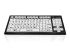 Ceratech KYB-M2BLK-UCUSBT Wireless Bluetooth Vision Impairment Keyboard, QWERTY (US), Multi Colour