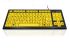 Ceratech KYB-MON2VIS-UCAR Wired USB Vision Impairment Keyboard, QWERTY (Arabic), Yellow