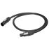 3 Core Power Cable, 1.5 mm², 1m, Black, Power, 16 A, 250 V