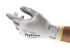 Ansell HyFlex 11-800 White Nylon Breathable Gloves, Size 9, Nitrile Coating