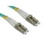RS PRO LC to LC Duplex Multi Mode OM3 Fibre Optic Cable, 3mm, Light Blue, 3m