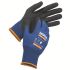 Uvex Athletic Lite ESD Blue Carbon, Elastane, Polyamide Work Gloves, Size 8, Medium, NBR Coating
