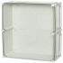 Fibox EKUN Series Grey Polycarbonate General Purpose Enclosure, IP66, IP67, IK08, Flanged, Transparent Lid, 560 x 380 x