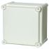 Fibox PC Series Grey Polycarbonate General Purpose Enclosure, IP65, IK08, Grey Lid, 190 x 190 x 130mm