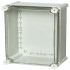 Fibox PC Series Grey Polycarbonate General Purpose Enclosure, IP65, IK08, Transparent Lid, 280 x 190 x 180mm