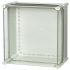 Fibox PC Series Grey Polycarbonate General Purpose Enclosure, IP65, IK08, Transparent Lid, 380 x 230 x 180mm