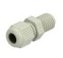 Fibox GPA Series Light Grey Polyamide Cable Gland, M12 Thread, 3mm Min, 6mm Max, IP68