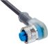 Sick Right Angle Female 4 way M12 to Connector & Cable, 25m