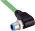 Sick Right Angle Male 4 way M12 to Flying Leads Connector & Cable, 25m