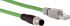 Sick Cat5 Straight Male M12 to Straight Male RJ45 Ethernet Cable, Shielded, Green Polyurethane Sheath, 10m