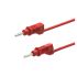 Electro PJP Plug, 12A, 30/60V ac/dc, Red, 100mm Lead Length