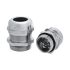 5311 Series Silver Brass Cable Gland, M20 Thread, IP66, IP68, IP69