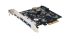 Exsys 5 Port PCIe Network Card