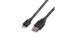 Roline USB 2.0 Cable, Male USB A to Male Micro USB B  Cable, 3m