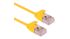 Roline Cat6a Straight Male RJ45 to Straight Male RJ45 Ethernet Cable, Yellow LSZH Sheath, 2m