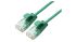 Roline Cat6a Straight Male RJ45 to Straight Male RJ45 Ethernet Cable, Green, 2m