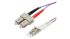 Roline LC to SC Multi Mode OM3 Fibre Optic Cable, Purple, 500mm
