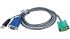 Kabel KVM, SPHD - Wtyczka HD15, Wtyczka USB, kolor: Czarny, Aten