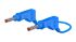 Cordon de test Staubli, Bleu, 32A, 600V c.a. / V c.c., long. 2m
