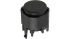 Interruptor de Botón Pulsador C & K K12, color de botón Negro, 1 NO, (On)-Off, 30V dc, Montaje superficial, IP40