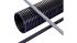 Plustek Corrugated Loom Tubing Conduit, 36mm Nominal Diameter, Polyamide 6, Black