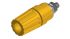 SKS Hirschmann Test & Measurement 35A, Yellow Binding Post With Brass Contacts and Nickel Plated