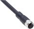 Sick Straight Female 17 way M12 to Straight Male Unterminated Connector & Cable, 5m