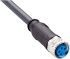Sick Straight Female 4 way M8 to Straight Unterminated Connector & Cable, 5m